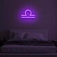 Waage Sternzeichen Symbol LED-Neonschild Schlafzimmer