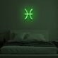 Fische Sternzeichen Symbol LED-Neonschild Schlafzimmer Wohnzimmer