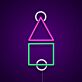 Squid-Game-Symbole als LED-Neonschild