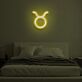 Stier Sternzeichen Symbol LED-Neonschild Schlafzimmer