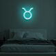 Stier Sternzeichen Symbol LED-Neonschild Schlafzimmer