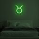 Stier Sternzeichen Symbol LED-Neonschild Schlafzimmer