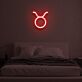 Stier Sternzeichen Symbol LED-Neonschild Schlafzimmer
