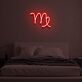 Jungfrau Sternzeichen Symbol LED-Neonschild Schlafzimmer Wohnzimmer