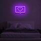 Herz Symbol in Sprechblase LED-Neonschild Schlafzimmer Wohnzimmer
