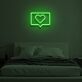 Herz Symbol in Sprechblase LED-Neonschild Schlafzimmer Wohnzimmer