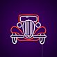 Oldtimer Auto LED-Neonschild für Garage und Bar