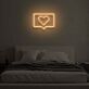 Herz Symbol in Sprechblase LED-Neonschild Schlafzimmer Wohnzimmer