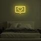Herz Symbol in Sprechblase LED-Neonschild Schlafzimmer Wohnzimmer