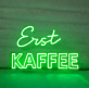 Erst Kaffee LED Neonschild für Café Küche oder Geschäft