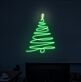 Weihnachtsbaum LED-Neonschild für Wohnzimmer und Weihnachtsdekoration