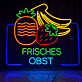 Personalisiertes LED Neonschild für Obstladen