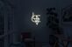 Abstraktes geometrisches Symbol LED-Neonschild Wohnzimmer Büro