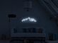 Bergsilhouette LED-Neonschild Wohnzimmer Schlafzimmer