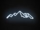Bergsilhouette LED-Neonschild Wohnzimmer Schlafzimmer