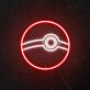 Pokéball Symbol LED-Neonschild für Gamingzimmer und Wohnzimmer