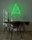 Meditierende Silhouette LED-Neonschild für Wohnzimmer Yoga Studio