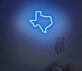 Umriss des US-Bundesstaates Texas LED-Neonschild Wohnzimmer Büro