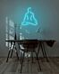 Meditation als LED-Neonschild
