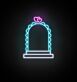 Hochzeitsbogen mit Herzen LED-Neonschild für Hochzeit Event