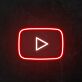 Play Symbol LED-Neonschild für Gaming Studio