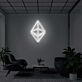 Ethereum Logo LED-Neonschild Büro Wohnzimmer