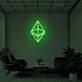 Ethereum Logo LED-Neonschild Büro Wohnzimmer