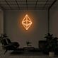 Ethereum Logo LED-Neonschild Büro Wohnzimmer