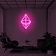Ethereum Logo LED-Neonschild Büro Wohnzimmer
