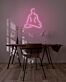 Meditation als LED-Neonschild