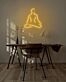 Meditation als LED-Neonschild