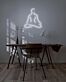 Meditation als LED-Neonschild