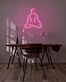 Meditation als LED-Neonschild