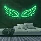 Engelsflügel LED-Neonschild für Wohnzimmer Studio
