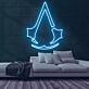 Stilisiertes Abzeichen mit Kapuzenform LED-Neonschild Gamingzimmer Wohnzimmer