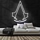 Stilisiertes Abzeichen mit Kapuzenform LED-Neonschild Gamingzimmer Wohnzimmer