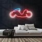 Futuristisches Motorrad LED-Neonschild für Gaming Bar