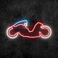 Futuristisches Motorrad LED-Neonschild für Gaming Bar