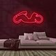 Futuristisches Motorrad LED-Neonschild für Gaming Bar