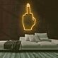 Mittelfinger Geste LED-Neonschild für Bar Club