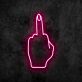 Mittelfinger Geste LED-Neonschild für Bar Club