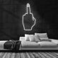 Mittelfinger Geste LED-Neonschild für Bar Club