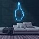 Mittelfinger Geste LED-Neonschild für Bar Club