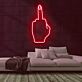 Mittelfinger Geste LED-Neonschild für Bar Club