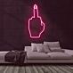Mittelfinger Geste LED-Neonschild für Bar Club