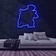 Schildkröten-Charakter Silhouette LED-Neonschild für Gamingzimmer und Kinderzimmer