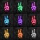 Skelett Victory Hand LED-Neonschild für Bar Club