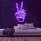 Skelett Victory Hand LED-Neonschild für Bar Club