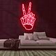 Skelett Victory Hand LED-Neonschild für Bar Club