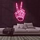 Skelett Victory Hand LED-Neonschild für Bar Club